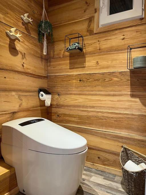 Chalet Et Jaccuzy Sur La Plage Biscarrosse Exterior photo